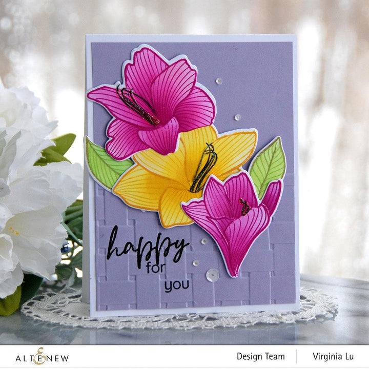 Part A-Glitz Art Craft Co.,LTD Dies Build-A-Garden: Esplanade Flowers Add-On Die Set