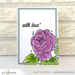 Part A-Glitz Art Craft Co.,LTD Dies Build-A-Garden: Frilly Begonia Add-on Die Set