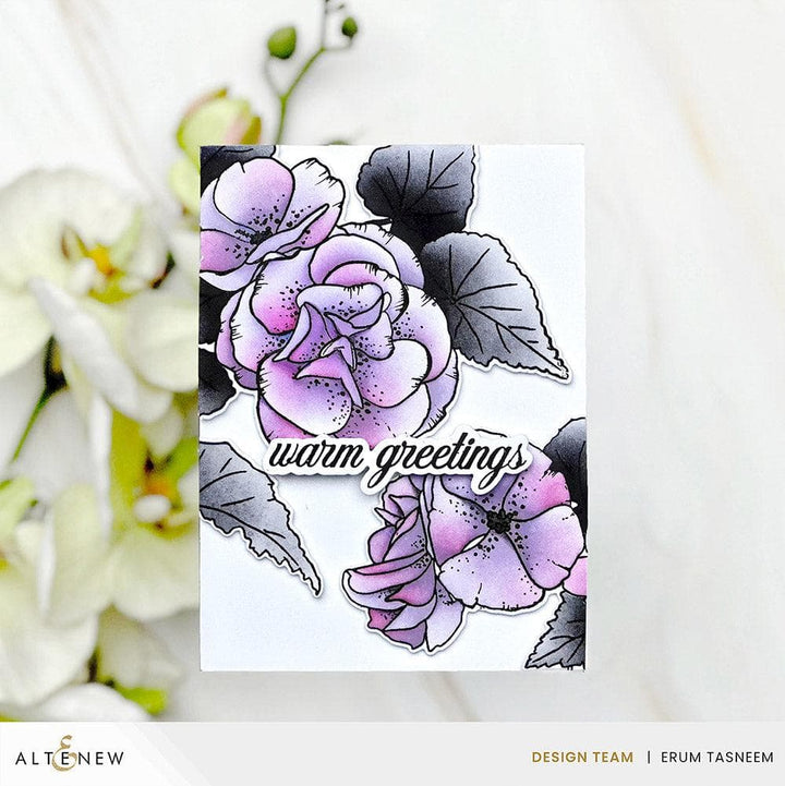 Part A-Glitz Art Craft Co.,LTD Dies Build-A-Garden: Frilly Begonia Add-on Die Set