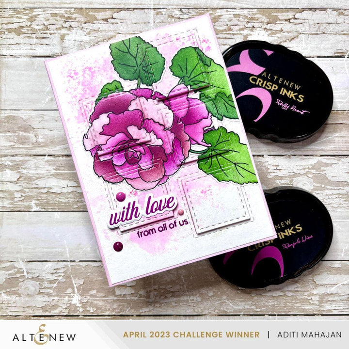 Part A-Glitz Art Craft Co.,LTD Dies Build-A-Garden: Frilly Begonia Add-on Die Set
