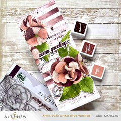 Part A-Glitz Art Craft Co.,LTD Dies Build-A-Garden: Frilly Begonia Add-on Die Set