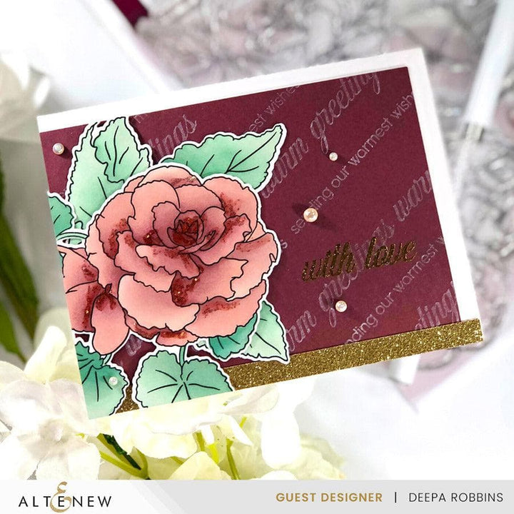 Part A-Glitz Art Craft Co.,LTD Dies Build-A-Garden: Frilly Begonia Add-on Die Set