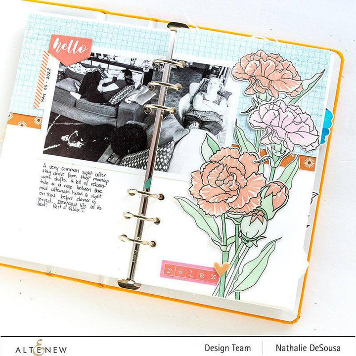 Part A-Glitz Art Craft Co.,LTD Dies Build-A-Garden: Grand Carnations Add-On Die Set
