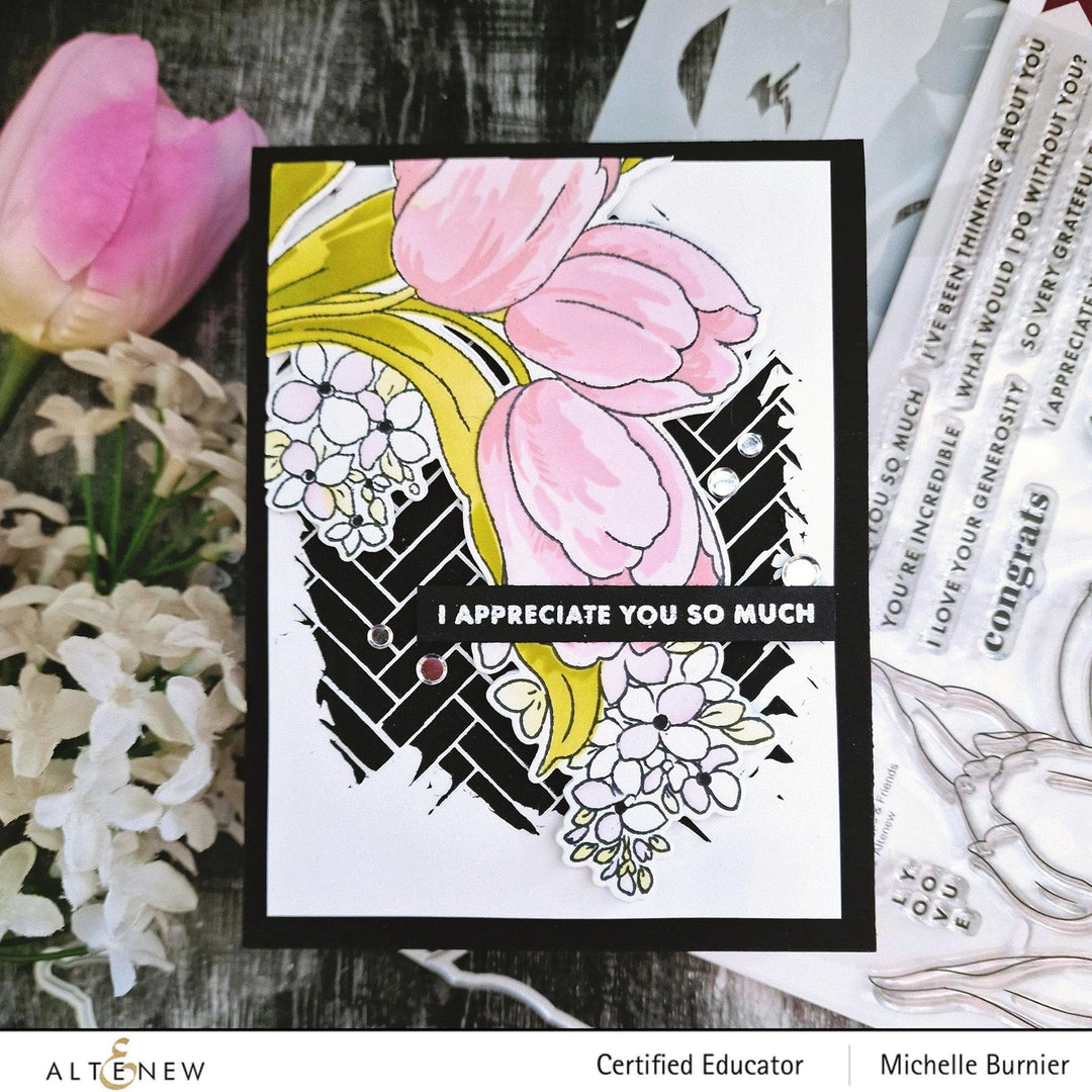 Part A-Glitz Art Craft Co.,LTD Dies Build-A-Garden: Tulips & Friends Add-on Die