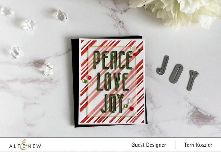 Part A-Glitz Art Craft Co.,LTD Dies Candy Cane Stripe Cover Die