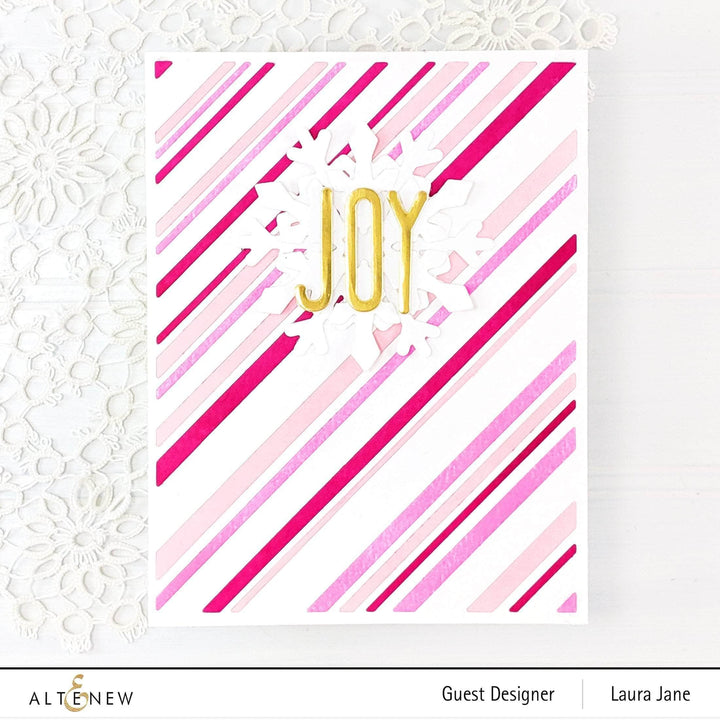 Part A-Glitz Art Craft Co.,LTD Dies Candy Cane Stripe Cover Die