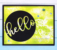 Part A-Glitz Art Craft Co.,LTD Dies Circled Greetings: Hello Die