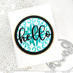 Part A-Glitz Art Craft Co.,LTD Dies Circled Greetings: Hello Die