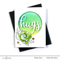 Part A-Glitz Art Craft Co.,LTD Dies Circled Greetings: Hugs Die