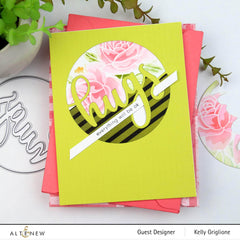 Part A-Glitz Art Craft Co.,LTD Dies Circled Greetings: Hugs Die