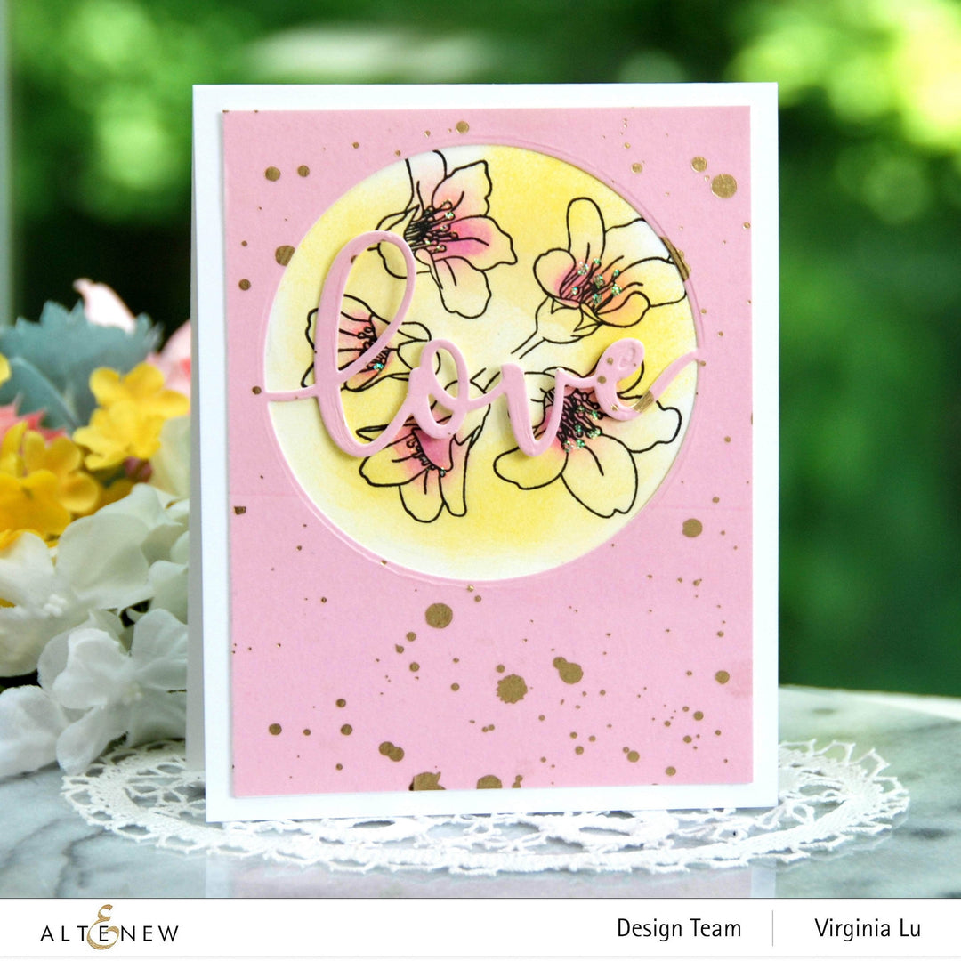 Part A-Glitz Art Craft Co.,LTD Dies Circled Greetings: Love Die