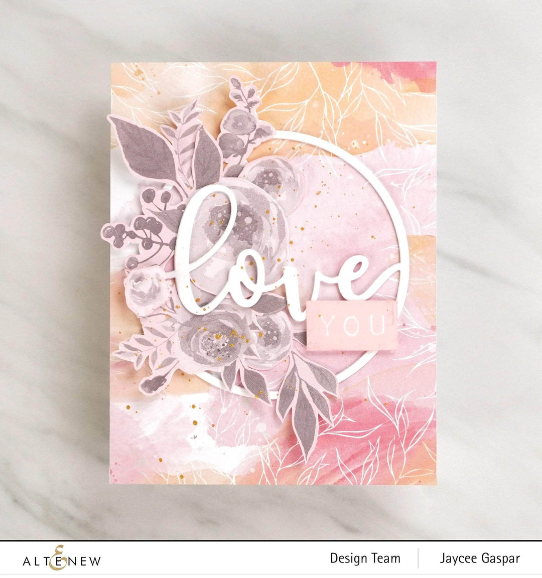 Part A-Glitz Art Craft Co.,LTD Dies Circled Greetings: Love Die