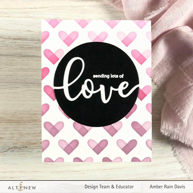 Part A-Glitz Art Craft Co.,LTD Dies Circled Greetings: Love Die