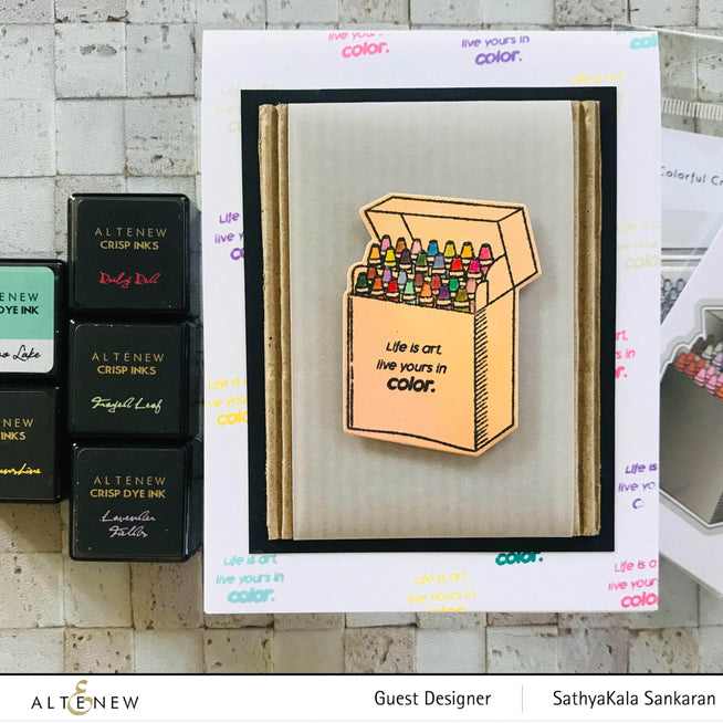 Part A-Glitz Art Craft Co.,LTD Dies Colorful Crayons Die