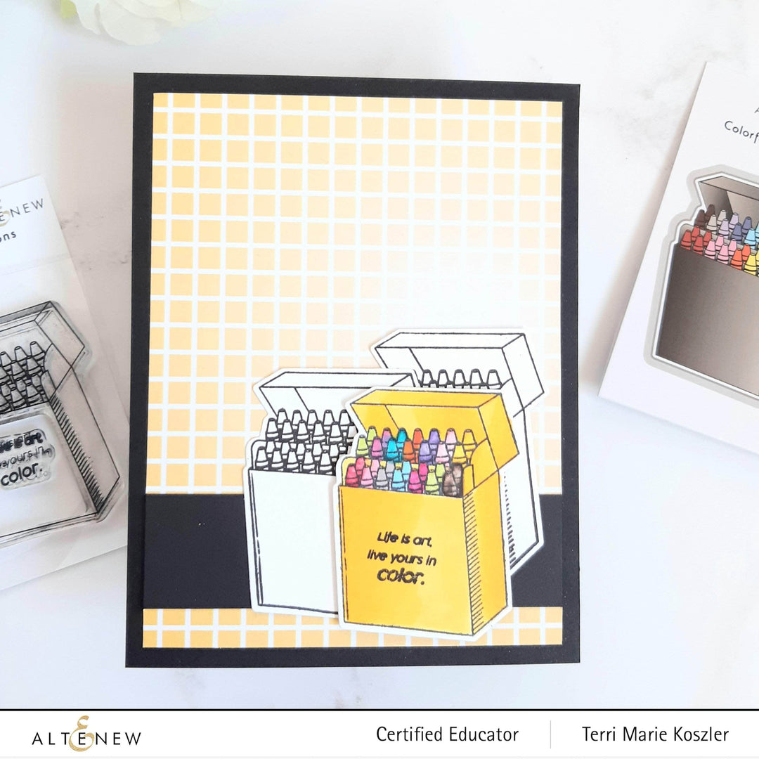 Part A-Glitz Art Craft Co.,LTD Dies Colorful Crayons Die