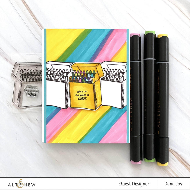 Part A-Glitz Art Craft Co.,LTD Dies Colorful Crayons Die