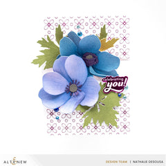 Craft-A-Flower: Anemone Blue Poppy Layering Die Set