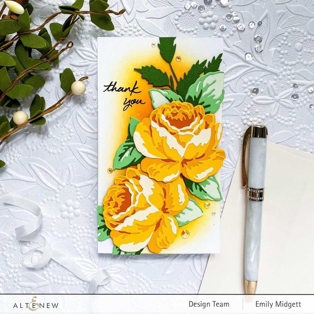 Part A-Glitz Art Craft Co.,LTD Dies Craft-A-Flower: Antique Rose Layering Die Set
