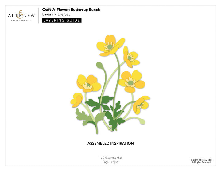 Craft-A-Flower: Buttercup Bunch Layering Die Set