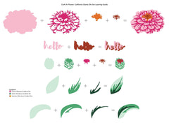Part A-Glitz Art Craft Co.,LTD Dies Craft-A-Flower: California Giants Layering Die Set