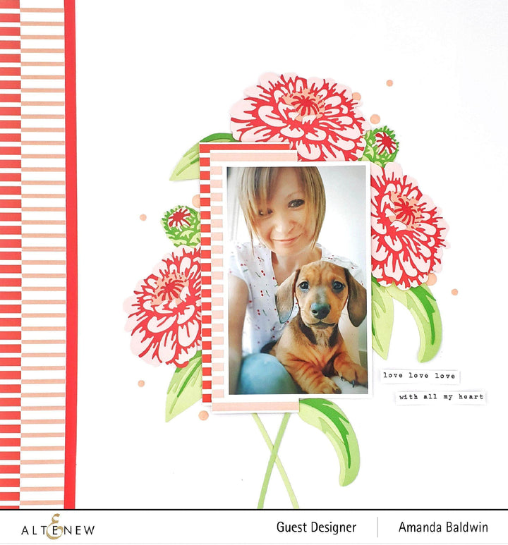 Part A-Glitz Art Craft Co.,LTD Dies Craft-A-Flower: California Giants Layering Die Set