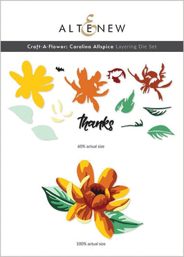 Part A-Glitz Art Craft Co.,LTD Dies Craft-A-Flower: Carolina Allspice Layering Die Set