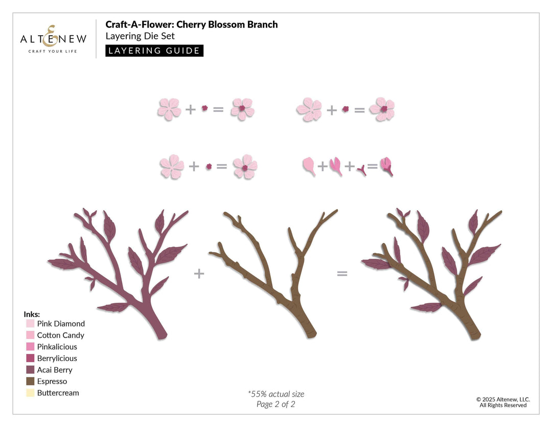 Craft-A-Flower: Cherry Blossom Branch Layering Die Set