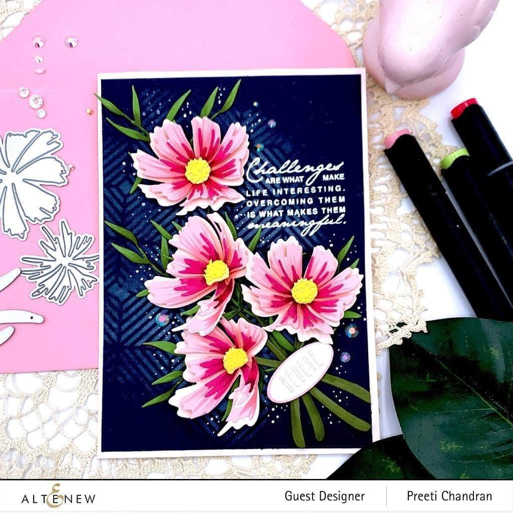 Part A-Glitz Art Craft Co.,LTD Dies Craft-A-Flower: Cosmos Layering Die Set