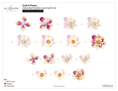 Craft-A-Flower: Dahlia April Heather Die Set