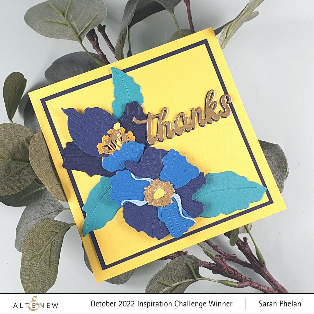 Part A-Glitz Art Craft Co.,LTD Dies Craft-A-Flower: Himalayan Blue Poppy Layering Die Set