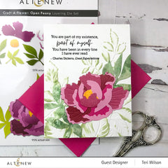 Part A-Glitz Art Craft Co.,LTD Dies Craft-A-Flower: Open Peony Layering Die Set