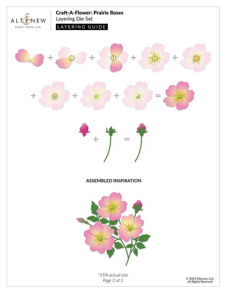 Craft-A-Flower: Prairie Roses Layering Die Set
