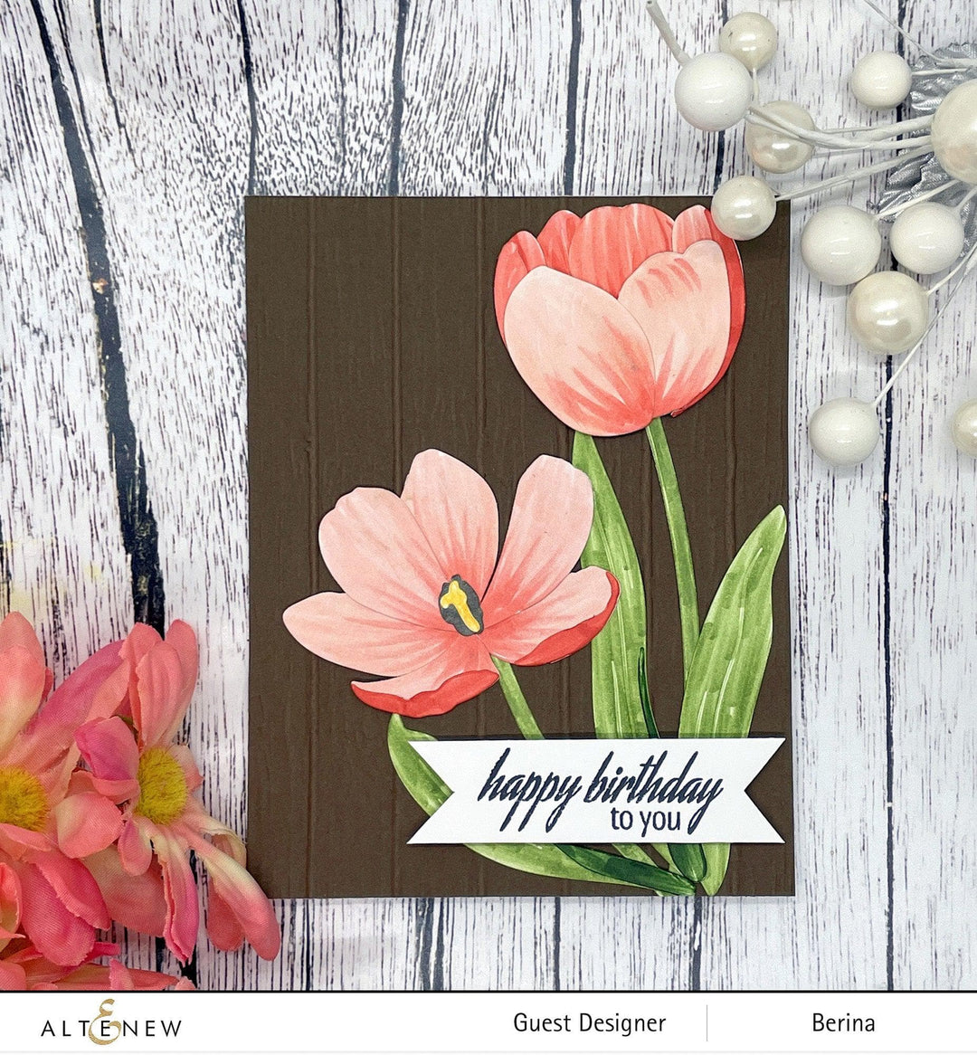 Part A-Glitz Art Craft Co.,LTD Dies Craft-A-Flower: Tulip Full Bloom Layering Die Set