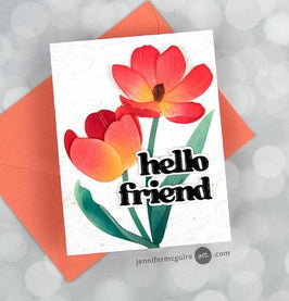 Part A-Glitz Art Craft Co.,LTD Dies Craft-A-Flower: Tulip Full Bloom Layering Die Set