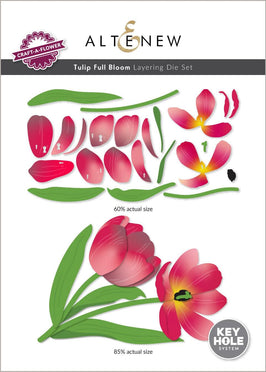 Part A-Glitz Art Craft Co.,LTD Dies Craft-A-Flower: Tulip Full Bloom Layering Die Set