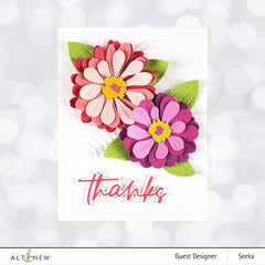 Part A-Glitz Art Craft Co.,LTD Dies Craft-A-Flower: Zinnia Layering Die Set