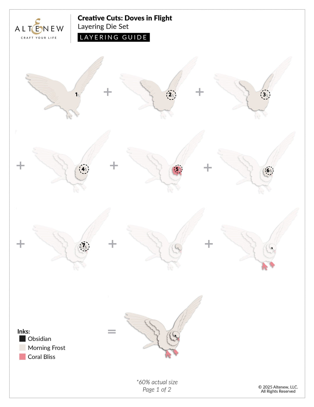 Creative Cuts: Doves in Flight Layering Die Set