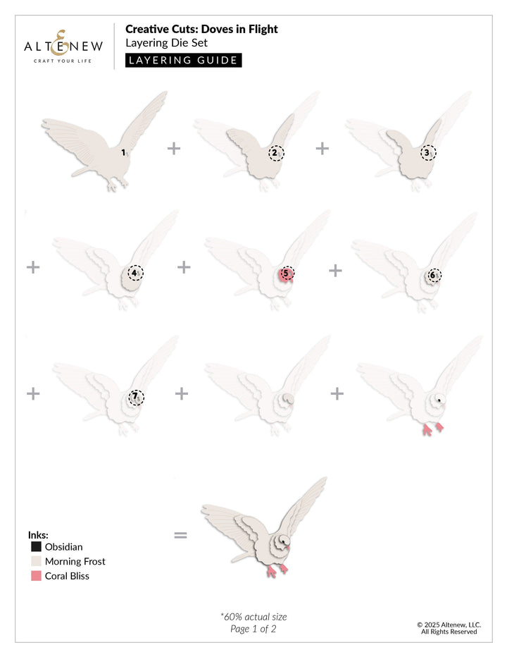 Creative Cuts: Doves in Flight Layering Die Set