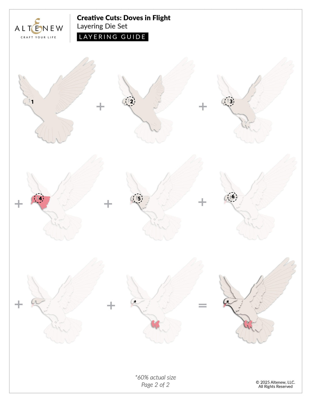 Creative Cuts: Doves in Flight Layering Die Set