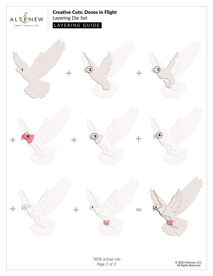 Creative Cuts: Doves in Flight Layering Die Set