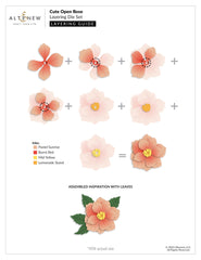Cute Open Rose Layering Die Set