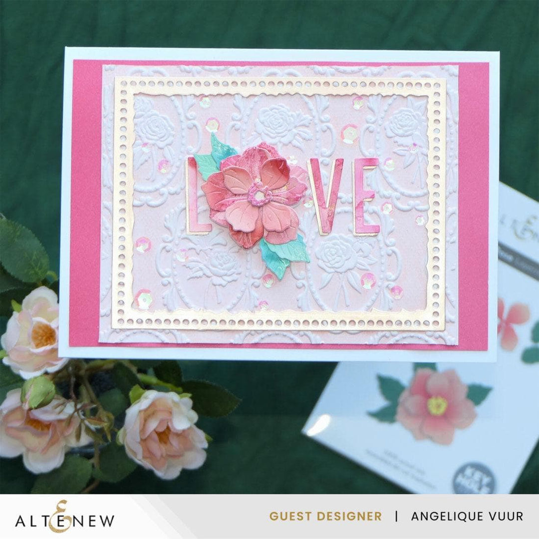 Cute Open Rose Layering Die Set