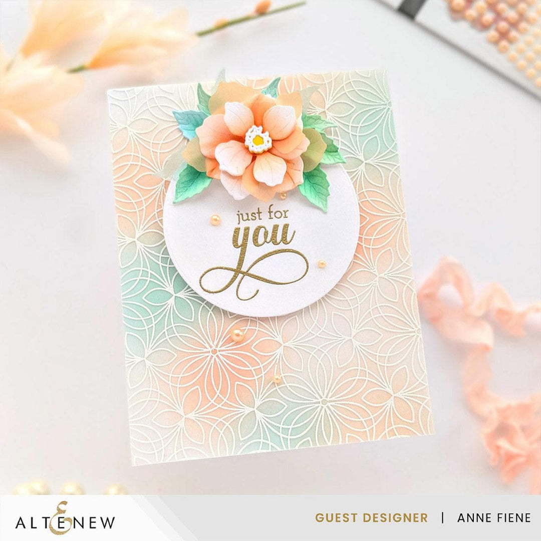 Cute Open Rose Layering Die Set