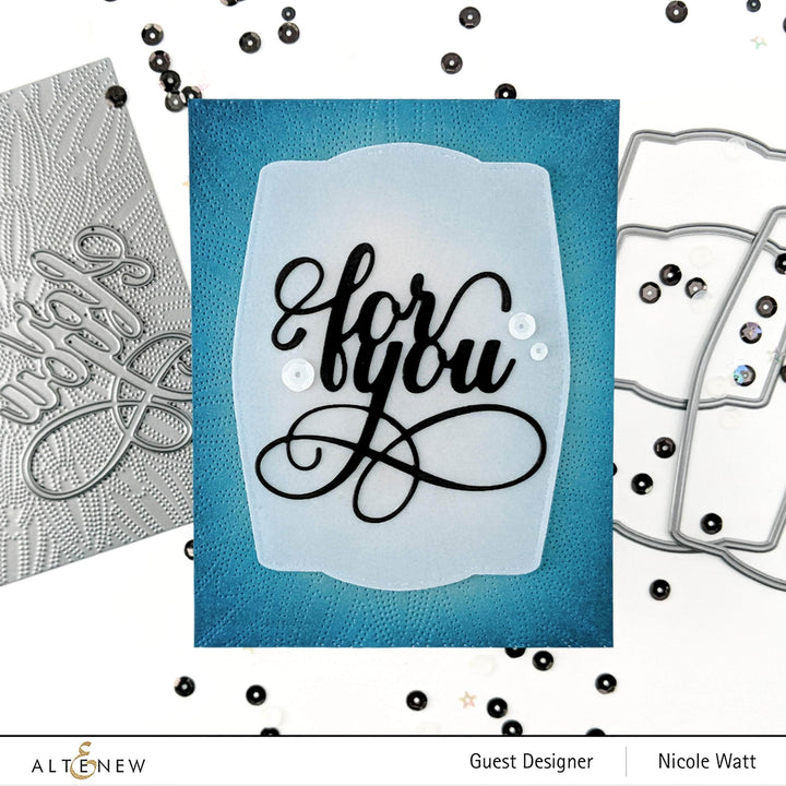 Part A-Glitz Art Craft Co.,LTD Dies Dotted Starburst Debossing Cover Die