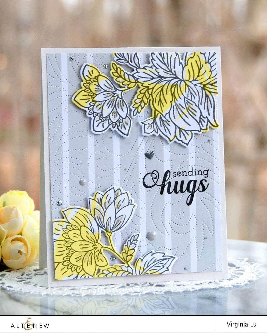 Part A-Glitz Art Craft Co.,LTD Dies Dotted Swirls Debossing Cover Die