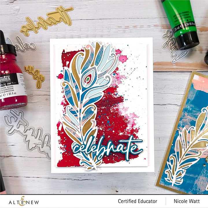 Part A-Glitz Art Craft Co.,LTD Dies Dreamy Feathers Die Set