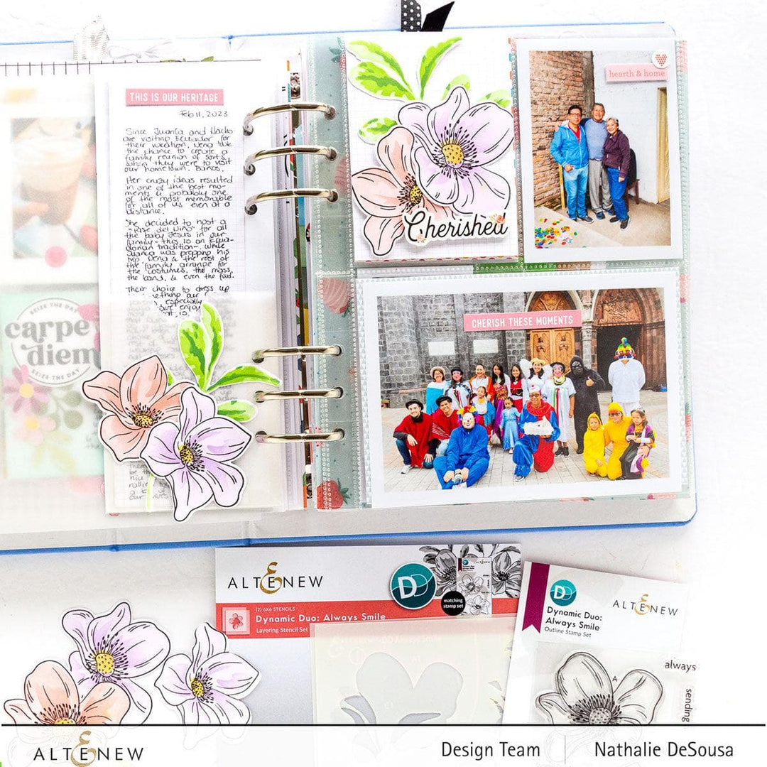Part A-Glitz Art Craft Co.,LTD Dies Dynamic Duo: Always Smile Add-on Die Set