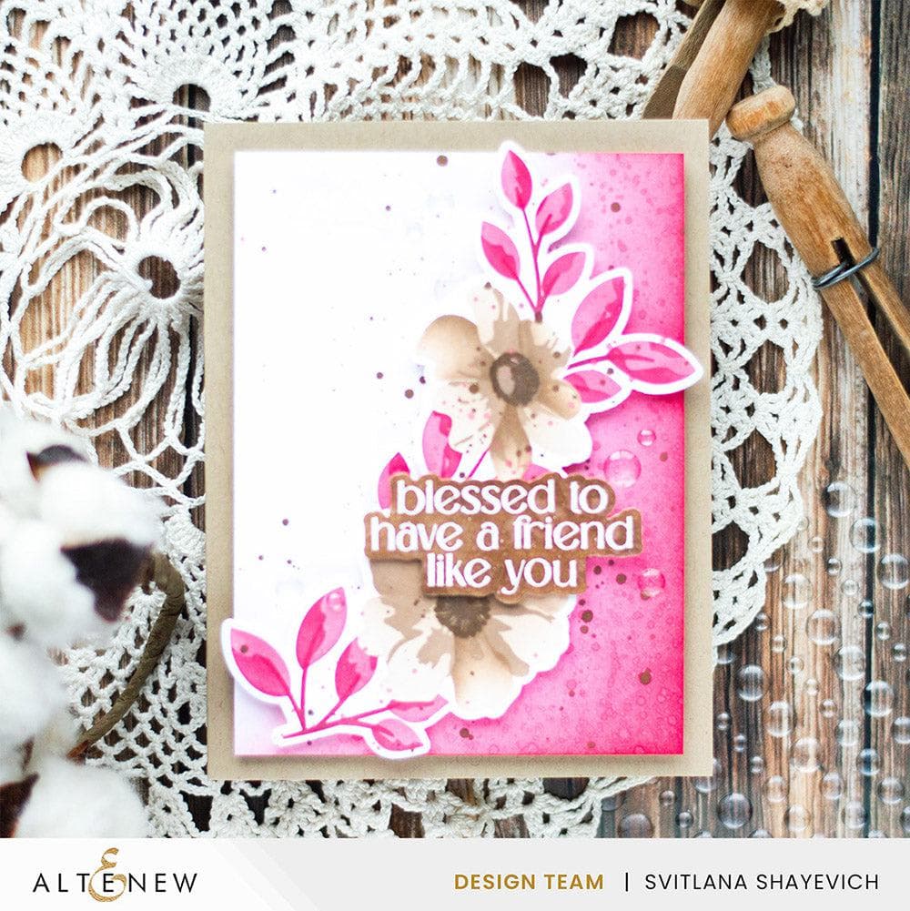 Dynamic Duo: Painted Blossoms Add-On Die Set