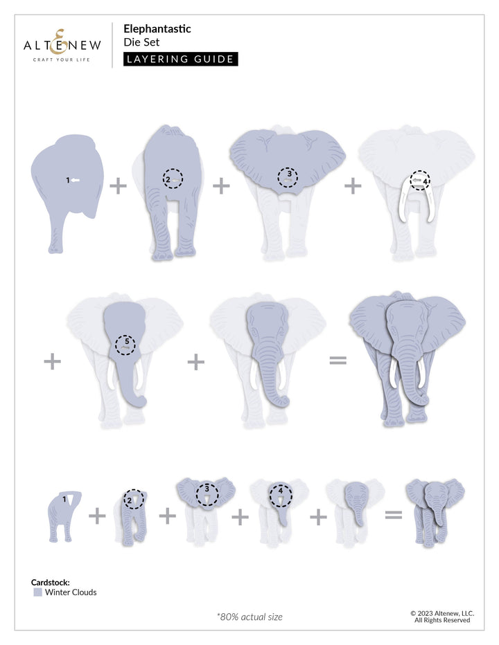 Part A-Glitz Art Craft Co.,LTD Dies Elephantastic Die Set