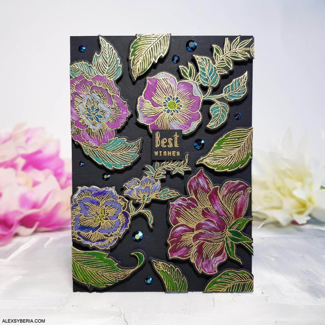 Part A-Glitz Art Craft Co.,LTD Dies Engraved Flowers Die Set